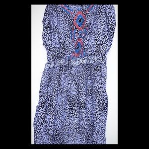 CUT OUT ROMPER WITH TRIBAL DETAIL